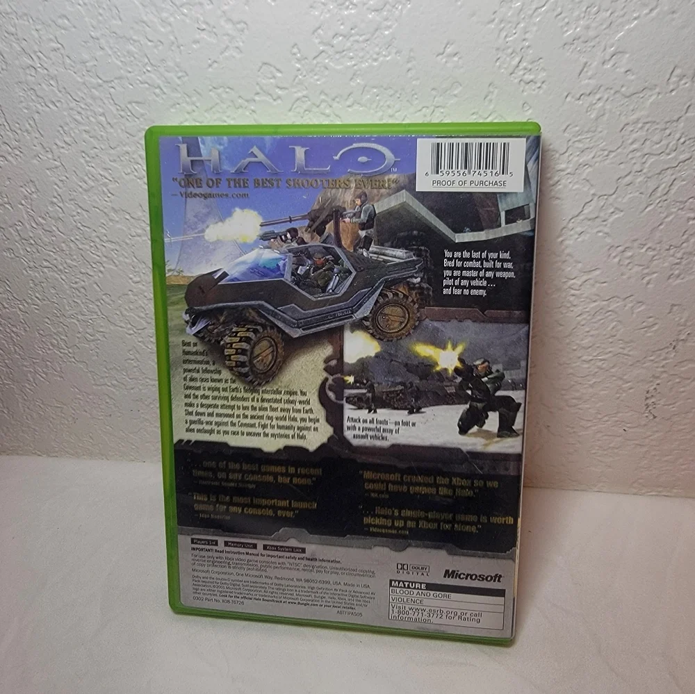 Halo: Combat Evolved (Microsoft Xbox, 2001) TESTED